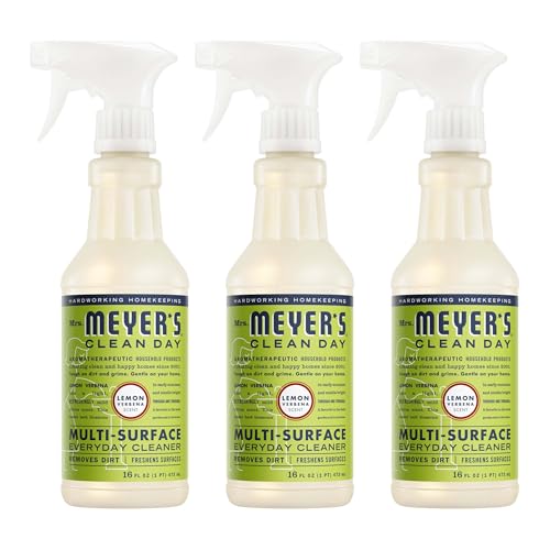 MRS. MEYER'S CLEAN DAY Multi-Surface Everyday Cleaner, Lemon Verbena Scent, 16 Fl Oz Bottle - 3 Pack