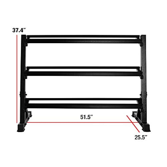 CAP Barbell Dumbbell Rack | 5-50lb or 5-75lb Dumbbell Storage | Multiple Options