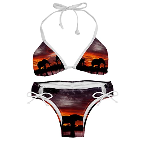 Bikini éléphant coloré pour sublimer votre silhouette en M