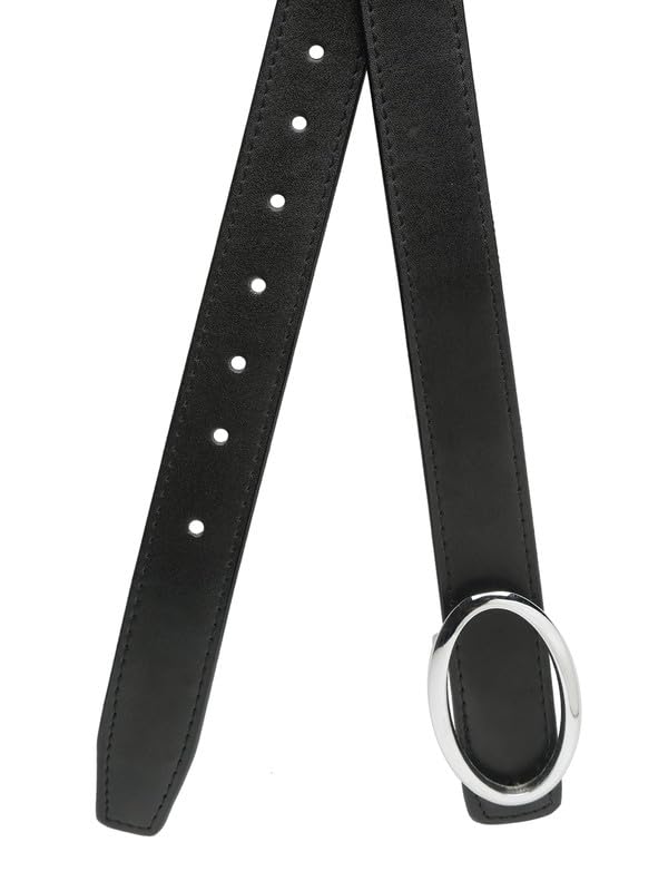 Image of APSIS Leather Belt for Women Waist Belt Casual Regular Fit - Perfect for Dress, Jeans, Any Occasion - | A BT W 119 Sl Bl