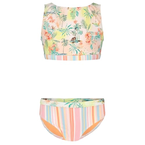 Image of Roxy Girls' Two-piece Bikini Swimsuit Set, UPF 50+ Sun Protection, Quick-Dry Bathing Suit