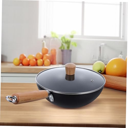 Wok de Hierro con Mango de Madera y Tapa miniatura 5
