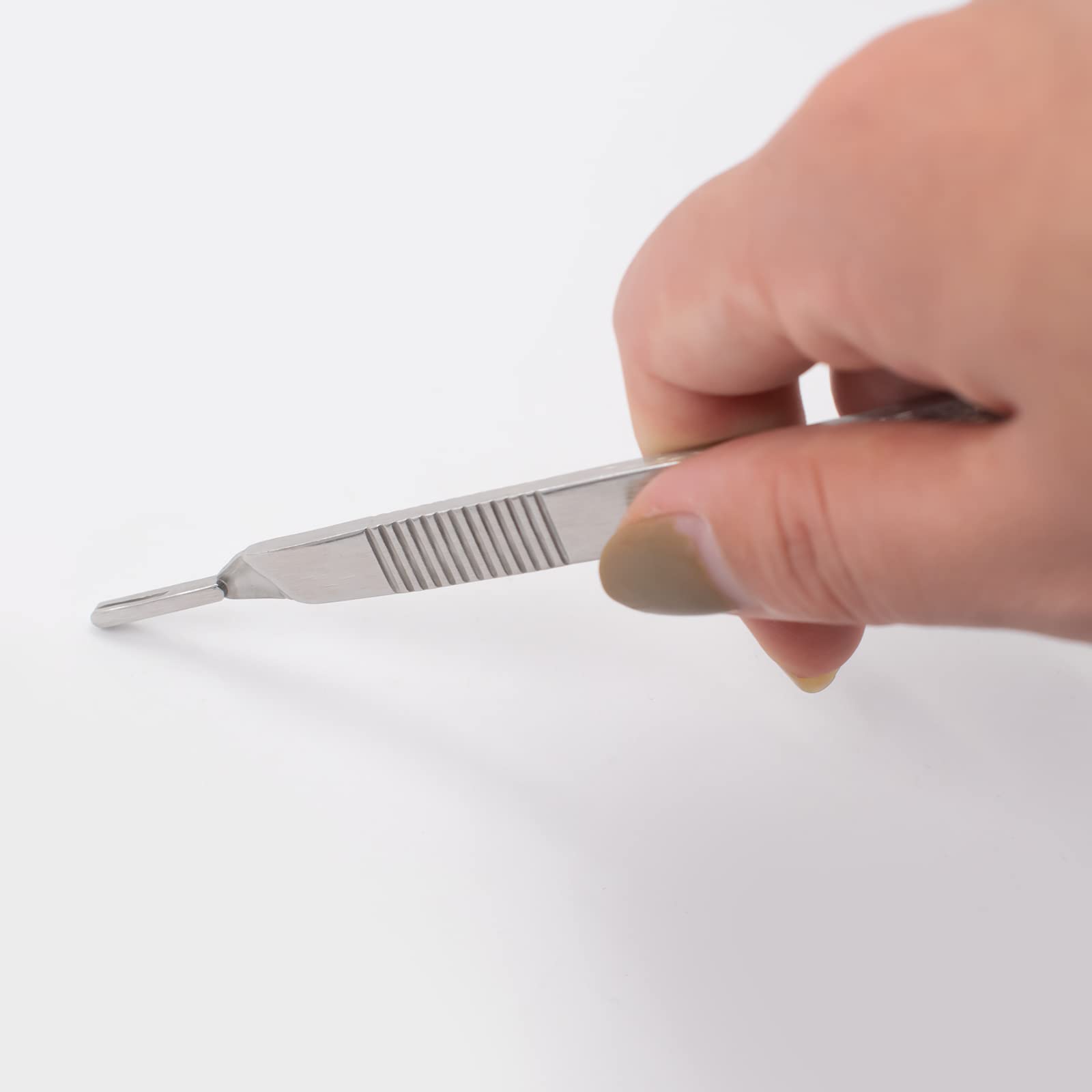 Manico Per Bisturi N.3 - Compatibile Con Lame Chirurgiche 10, 11, 12, 13, 14, 15 Per Medicina, Artigianato E Podologia