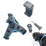 Rakiuty Montura Correa para Casco de Moto,Casco de...: MATERIAL DE ALTA CALIDAD: Hecho de plástico de alta calidad, silicona y cinta trenzada. Reutilizable y proporciona un soporte resistente para ayudarle a capturar el momento. DISEÑO EXCELENTE: Diseño antichoque y antideslizante, el soporte de la base ...