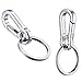 Mudder 4 Pack Metal Carabiner Clip Keychain Keyring Key Ring Chain Holder Organizer for Tile Key Finder Car Men and Women
