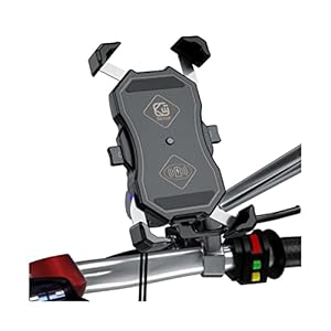 3.5-6.5 Inch Telefoonhouder Motorfiets Qc3.0 Draadloze Opladingsstuur Fietsbeugel Snelle Lading USB Oplader GPS Mount Bracket