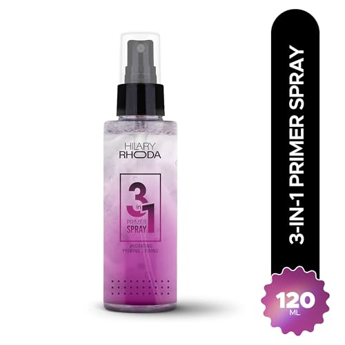 Image of Hilary Rhoda 3-in-1 Primer Spray | Hydrating Face Mist | Makeup Primer & Setting Spray | Oil Control Formula | Pore Blurring | Dewy Long Lasting Finish | For All Skin Types - 120ml