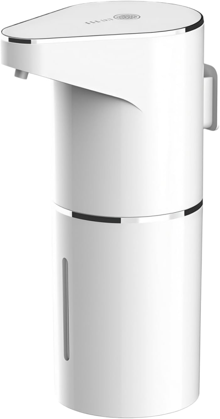 Automatic Soap Dispenser Touchless,HASANBAY,Soap Dispenser Bathroom, 3-Level Adjustable,11.8oz/350mL,Wall Mounted Soap Dispenser for Bathroom Kitchen,Accessories Dish Soap-White