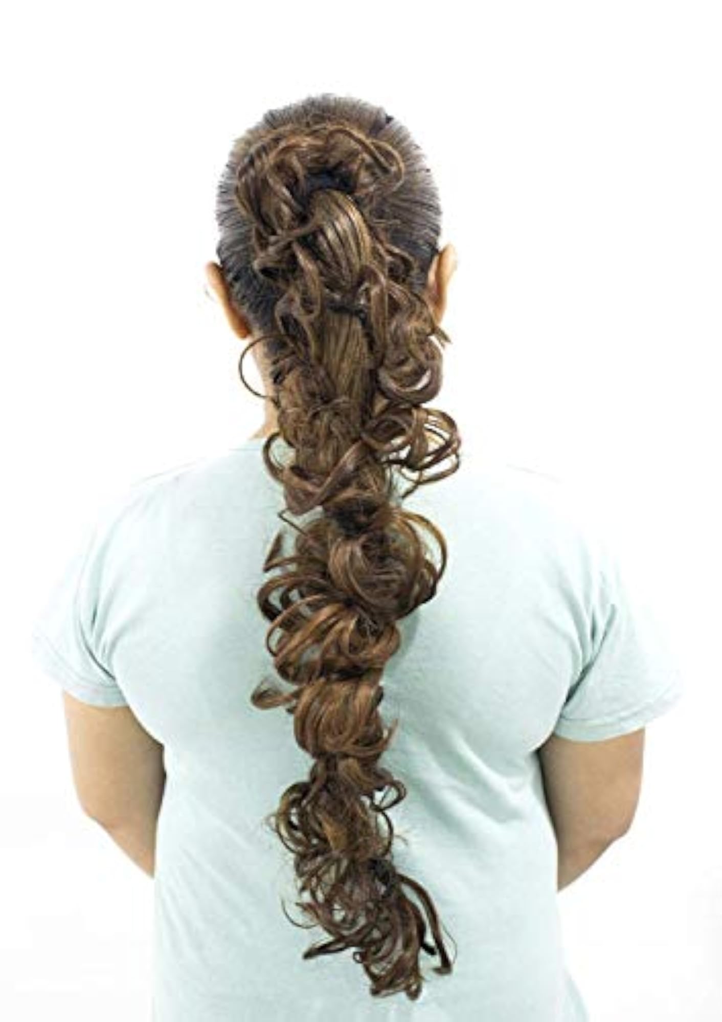 Synthetic Hair Bun Making and Ponytail Making Frill Extension