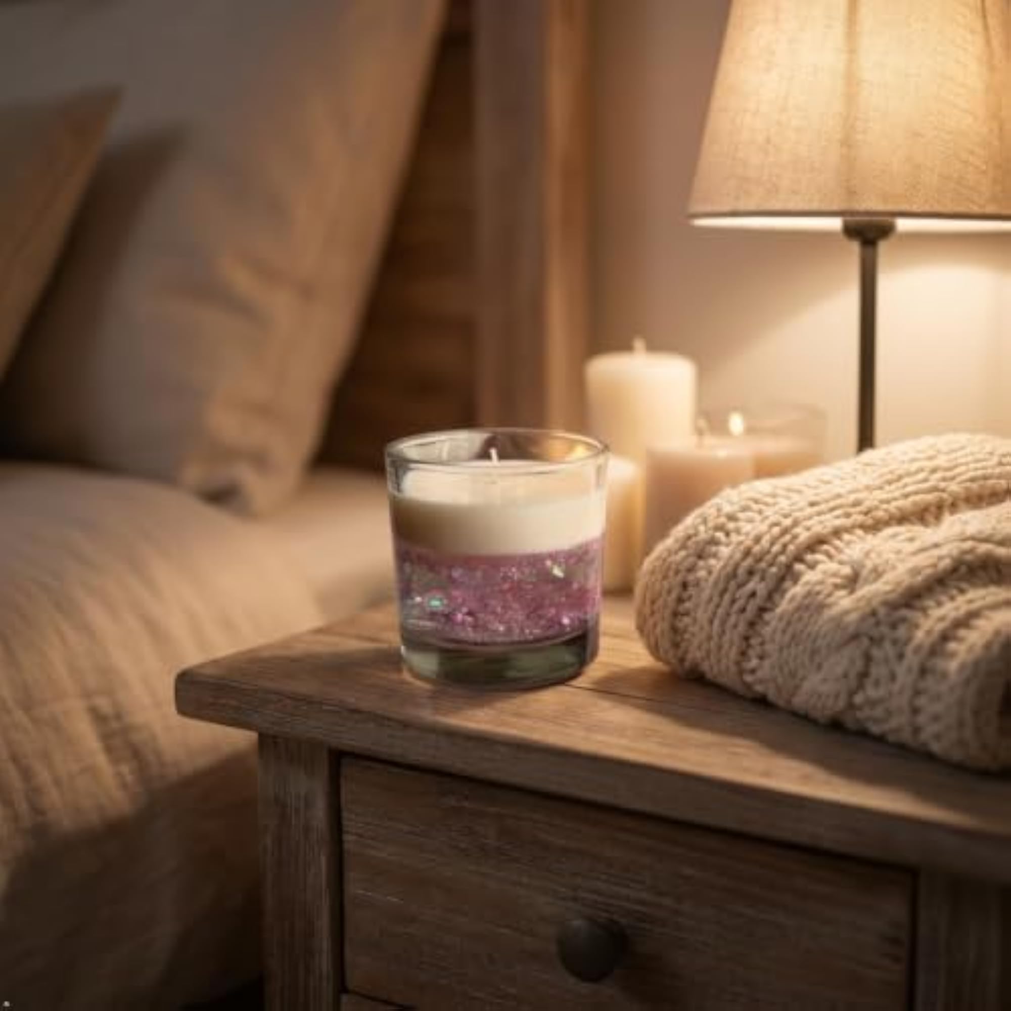 Craftzlane Glitter Gel Candle, Decorative Gift