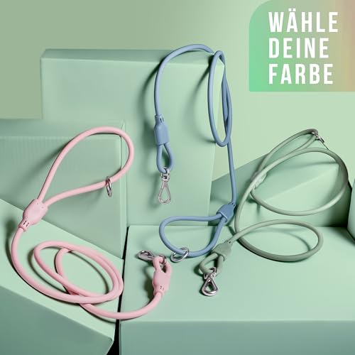ne&no® Hundeleine 1,5 m Loft Design, schmutz- & wasserfest, Führleine für Hunde, Dog Leash, grün