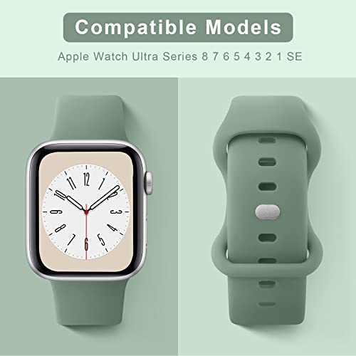 Image of Tobfit 3-Pack Strap Compatible with Apple Watch Series 10 /9 /8 /7 /6 /5 /4 /3 /2 /1 /SE 1 2 - 38mm /40mm /41mm /42mm /44mm /45mm /49mm Replacement Band for Men & Women (Smartwatch Not Included)