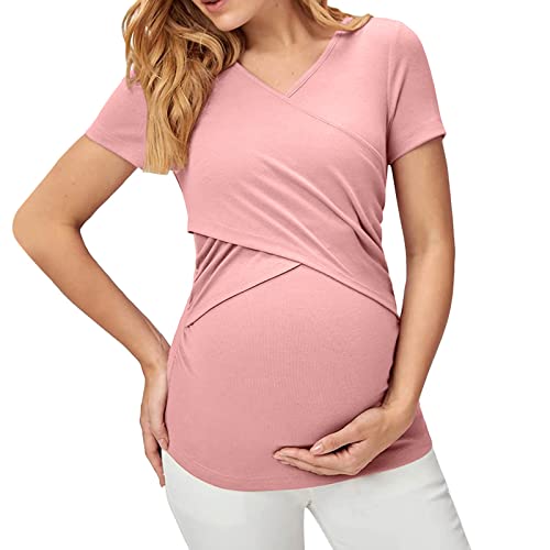 T-shirt de maternité pour femme enceinte et haut d'allaitement