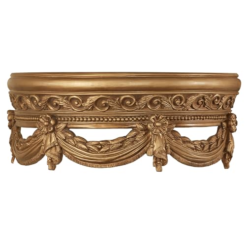 Touch of Class Aged Gold Swag and Bow Wall Teester Bed...