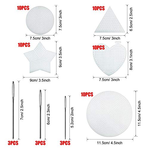 Image of Allazone 100 PCS Mesh Plastic Canvas Sheets 8 Style Plastic Canvas for DIY Crafts Embroidery Cross Stitch, Acrylic Yarn Crafting, Knit and Crochet Projects