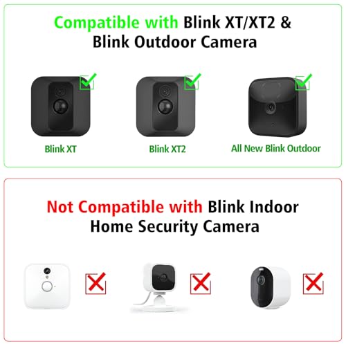 Painéis solares para câmera externa Blink, painel solar de 2 W compatível com câmera externa Blink X
