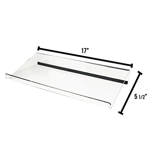 Source One Premium Tilted Keyboard Stand For Ergonomic, Clear Acrylic (Full No Slip) #TOP2