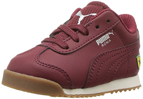 PUMA Unisex-Kid's Ferrari Roma Sneaker, Pomegranate-Pomegranate, 11.5 M US Little Kid