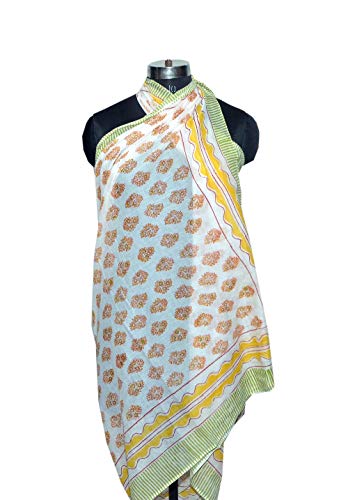 10 Pcs Wholesale Lot Indian Hand Block Print Cotton Beach Sarong Wrap Cover Up Bridal Beach Wear Bridesmaid Gift Multicolor #TOP5