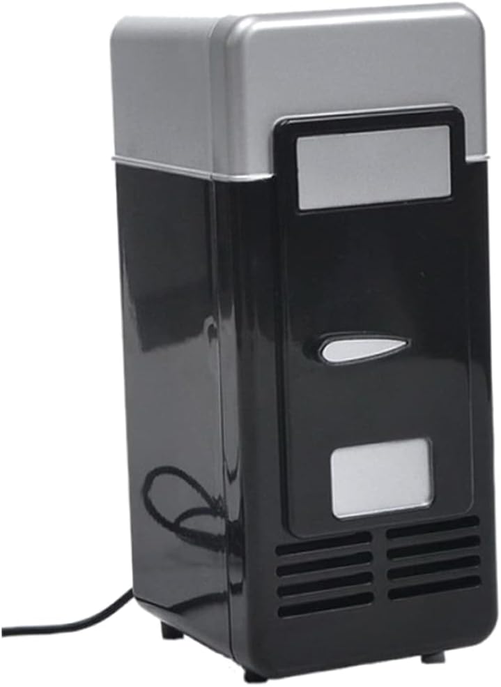 Silent Fridge Mini USB Rechargeable, 5V Cooling Heating Drinks Beverage Cans Fridge for Drink Cosmetic