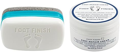 2 in 1 Antifungal Combo Pack With Tea Tree Oil Athletes Foot Cream & Pumice Stone - Toenail Fungus Treatment, Treats Foot Fungus, Dry Cracked Feet and Smelly Feet