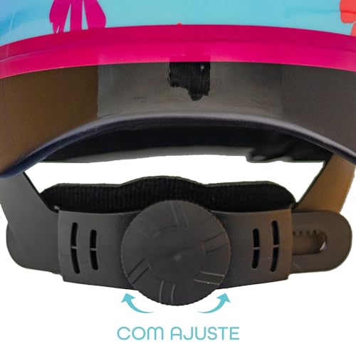 Capacete Infantil Bike Mtb Patins Skate Criança Regulagem (Azul Celeste)