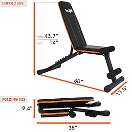 Yes4All Yes4All Adjustable Weight Bench / Utility Weight Bench with Foldable Design