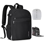 K&F CONCEPT Camera Backpacks for Photographers Travel Bag for Tripod Camera Lence Accessory with Laptop Compartment and Rain Cover