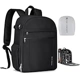 K&F CONCEPT Zaino per Fotocamera Compatto, Zaino Fotografico con Parapioggia, scomparto per laptop per obiettivi reflex treppiedi