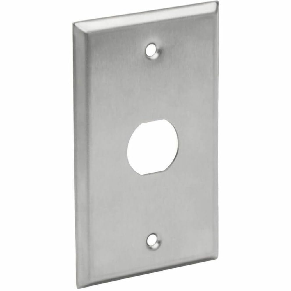 Placa de pared RJ45 industrial Tripp Lite N206-FP01-IND mamparo de metal de una banda