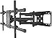 YYAI-HHJU Uchwyt ścienny do telewizora wychylny rozszerza się obrotowy uchwyt do telewizora pasuje do większości 48-90 cali płaski i zakrzywiony telewizor do 75 kg, maks. 800 x 400 mm
