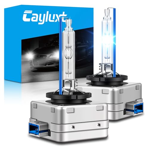 Cayluxt D8S Xenon HID Headlight Bulbs, 8000K 25W White Blue