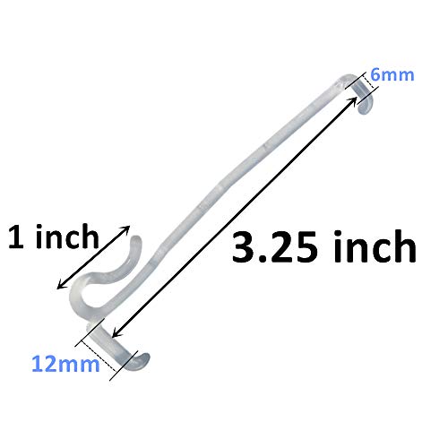 Valance Clips 6Pcs 3-1/4'' Window Blinds Hidden Clip Clear Plastic For Horizontal Blinds Valance Retainer Holder #TOP1
