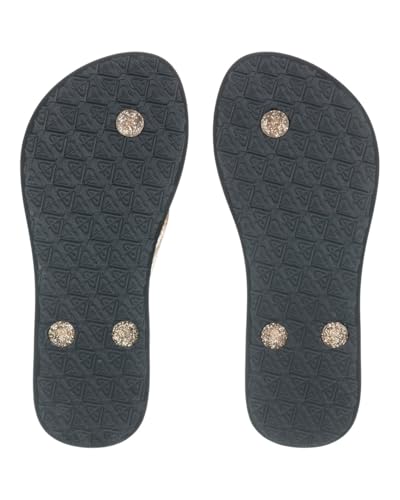 Roxy Sandales Viva Sparkle pour fille, Black M Gold, 28 EU