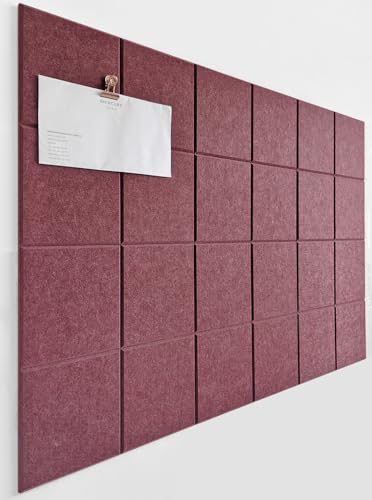 DECORITA Red Wine Felt Tiles Alternative