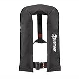 Bootsteile Brauer 1 Stück Talamex® Rettungsweste Besto schwarz, automatisch - 150N schwarz mit Lifebelt