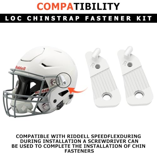 Loc Chinstrap Fastener Kit fits for riddell speedflex chin strap,Football Helmet Strap-Loc Chinstrap Fastener Kit,Can repair baseball, softball, and more youth soccer helmets and face shields