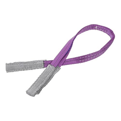 CIYODO 1 Flat Sling Heavy Lifting Straps Webbing Lifting Webbing Sling Flat Eye Lift Sling Cargo Tie Down Strap Flat Lifting Belt Lifting Straps for Hoist Tie Down Belt Winch Polyester