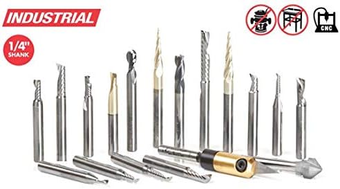 Amana Tool - AMS-162 18-Pc Aluminum Cutting Solid Carbide Advanced CNC Router Bit Collecti