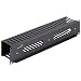 NavePoint 2U Plastic Rack Mount Horizontal Cable Manager Duct Raceway for 19" Server Rack