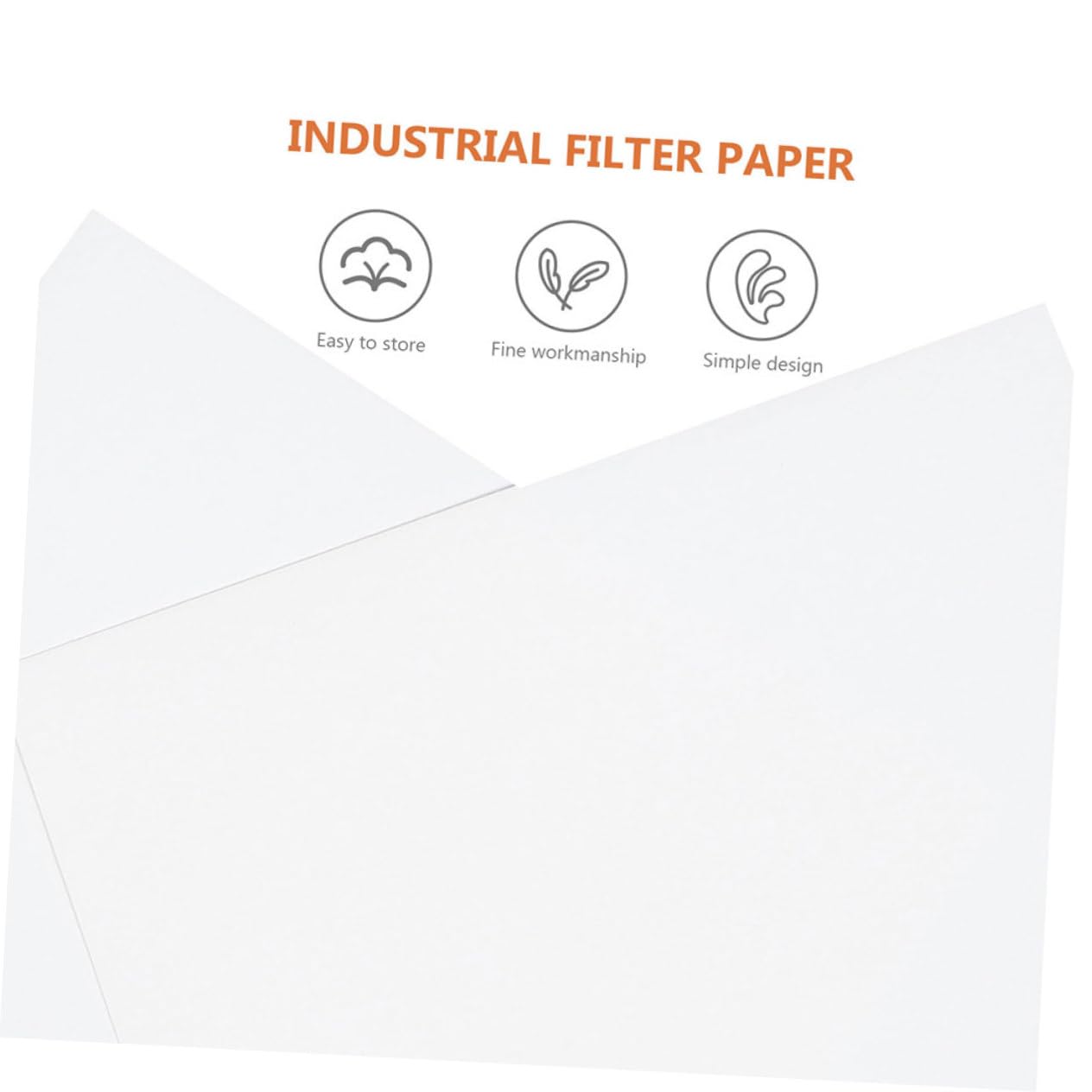 Ciieeo Square Qualitative Filter Papers 60 Sheets Lab Paper Medium Speed Absorbent Sheets for Lab