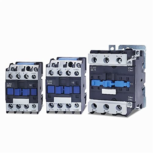 Contacteur ca CJX2-6511 9A NO inverseur triphasé 110V fixation rail DIN