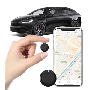 GPS Tracker for Vehicles – Car Tracker Device Hidden for Vehicles, Real-Time Mini Tracker Device for Vehicles, No Monthly Fee Subscription No SIM Card Required(Available for Android and iOS) (Black)