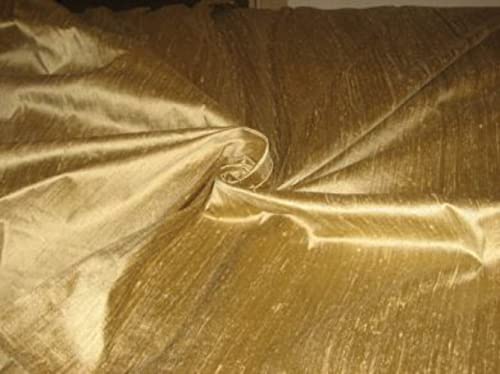 Soie dorée foncée Dupioni de largeur 137 cm pour robe de mariée