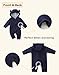 JingleBaBa Newborn Baby Bear Outfit Suit Girls Boys Fleece Jumpsuit Romper Winter Hooded Snowsuit Outerwear 0-3 Months