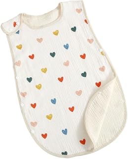 Colete vestível Saco de dormir de algodão gaze para bebê, saco de dormir infantil, roupa de cama de berço com ar condicionado, sacos de dormir infantis de 3 a 6 meses sacos de dormir para bebês 6-9 meses