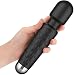 iDOO Personal Massager, Wand Massager Powerful with 20 Vibrating Patterns 8 Speeds Body Massager Cordless USB Rechargeable for Back Neck Shoulder Sports Recovery, Black