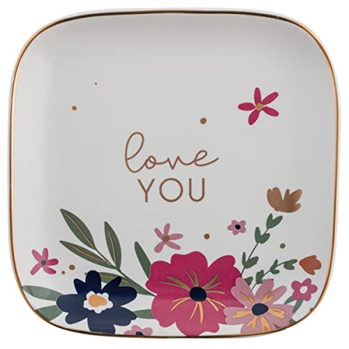 Karma, Flora Square Trinket Tray Large Love You