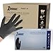1st Choice Black Nitrile 4 Mil Thick Disposable Gloves Medium Case of 1000   Exam Medical Latex Free Black Medium