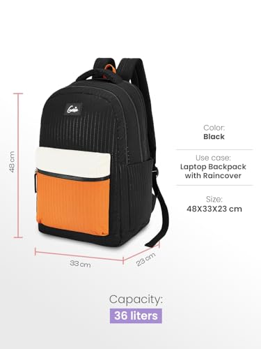 Image of Genie 19 inch Laptop Backpack for Women & Girls | Spacious Office, College & Travel Bag | Water Resistant, Multi-Compartment with Padded Laptop Sleeve